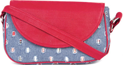 

Rysha Women Casual Blue, Red PU Sling Bag