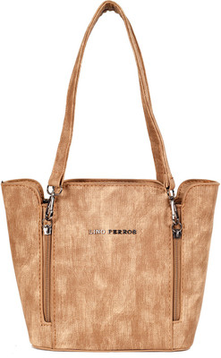 Lino Perros Women Casual Brown Leatherette Sling Bag