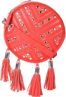 

Dezerae Girls Evening/Party Red PU Sling Bag