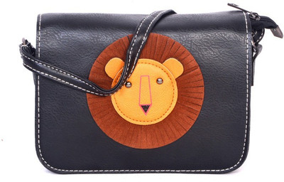 

Frosty Fashion Women Casual Black PU Sling Bag