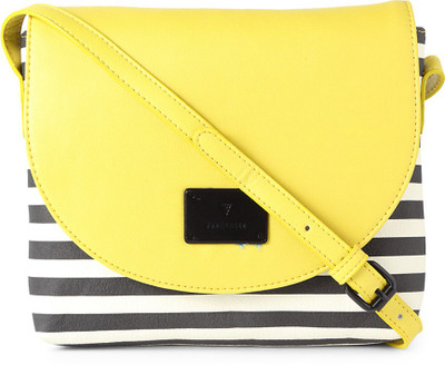 

Van Heusen Women Yellow Genuine Leather Sling Bag