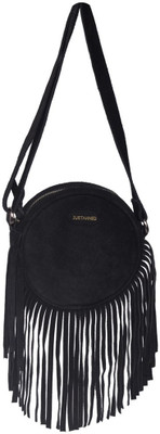 

Justanned Women Casual Grey Genuine Leather Sling Bag