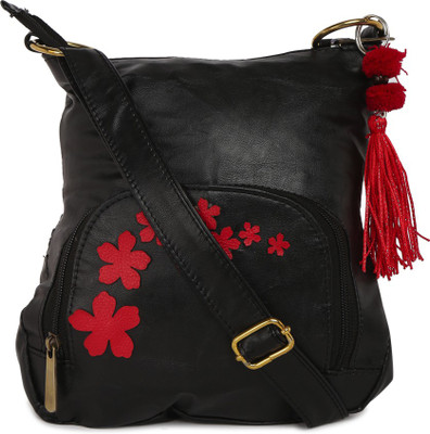 

Pickpocket Women Casual Black PU Sling Bag