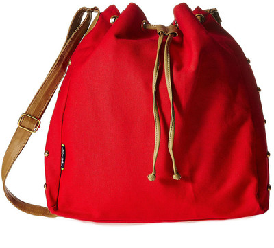 

Creative India Exports Women Casual Red Canvas Sling Bag