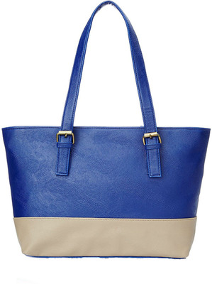 

Creative India Exports Women Casual Beige, Blue Polyester Tote