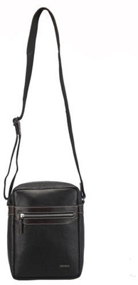 

Adamis Men Formal Black Genuine Leather Sling Bag
