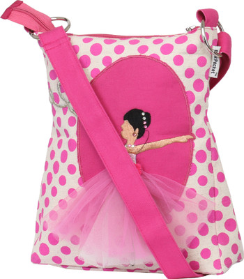 

Pickpocket Women Casual Pink Canvas Sling Bag