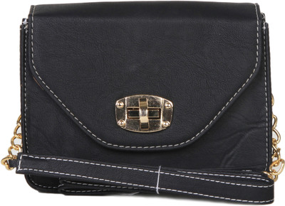 

Bern Women Casual Black PU Sling Bag