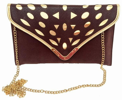 

Craftbazaar Women Casual Brown Leatherette Sling Bag