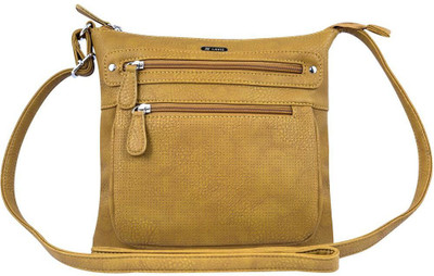 

Lavie Women Casual Gold PU Sling Bag