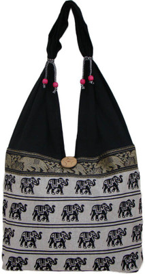 

The Living Craft Women Casual Multicolor Cotton Shoulder Bag