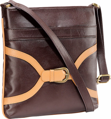 

Contrast Women Casual Brown, Tan PU Sling Bag