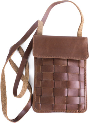 Ess Tee Women Casual Tan Genuine Leather Sling Bag