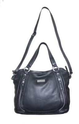 

Luca Fashion Women Casual Black Genuine Leather Sling Bag