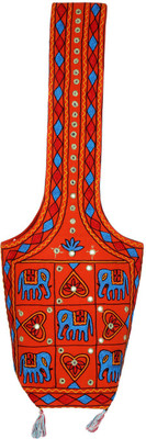 

Rajrang Women Casual Orange Cotton Sling Bag