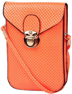 

Trendberry Women Casual Orange PU Sling Bag