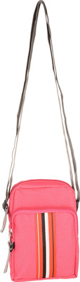 Aquila Women Casual Pink Nylon Sling Bag
