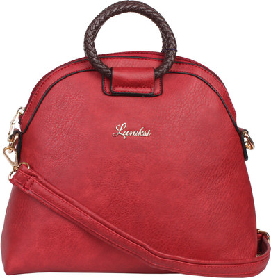 

Luvoksi Women Casual Red Leatherette Sling Bag