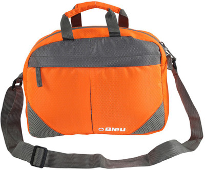 

Bleu Men Casual Orange, Grey Nylon Sling Bag, Grey;orange