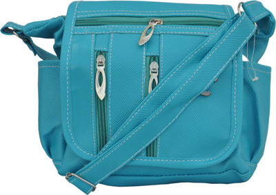 

Solly Women Casual Blue PU Sling Bag