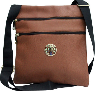

ShoppingFeast Women Casual Brown Flex Sling Bag