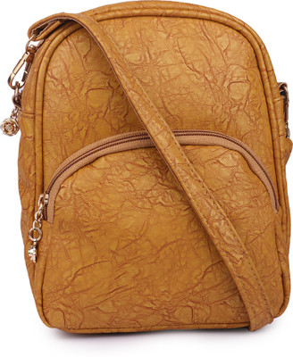 

SKMARTS Women Casual Tan PU Sling Bag