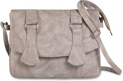 

Felicita Women Casual Grey PU Sling Bag