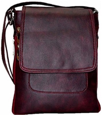 

Feel sixteen Boys & Girls Casual Maroon Leatherette Sling Bag