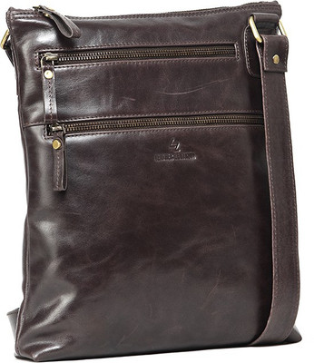 

Leather Zentrum Women Casual Brown Genuine Leather Sling Bag