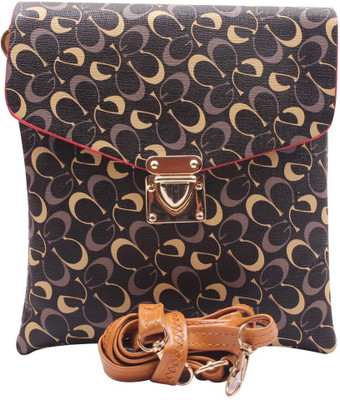 

Raas Girls Casual Black PU Sling Bag