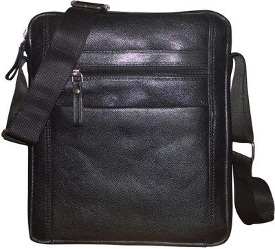 

Style 98 Men & Women Casual Black Genuine Leather Hand-held Bag