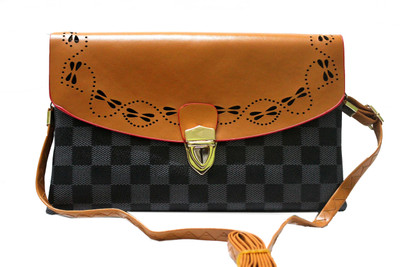 

10thplanetsales Girls Casual Black, Grey, Brown Rexine Sling Bag, Black;brown;grey