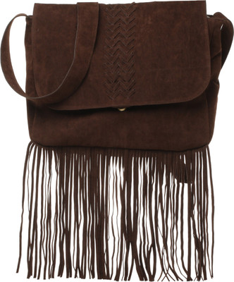 

Famous by Payal Kapoor Women Casual Brown Leatherette Sling Bag