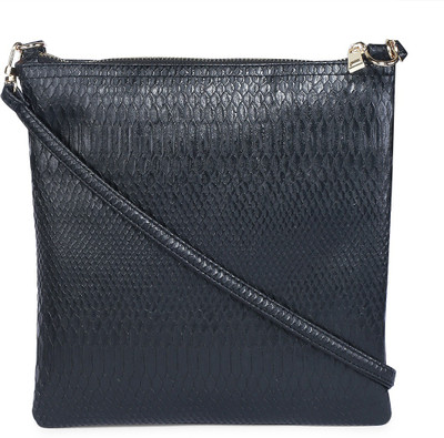 

Cappuccino Women Casual Black Leatherette Sling Bag