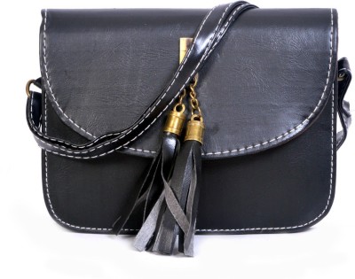 

Bags Craze Women Formal Black PU Sling Bag