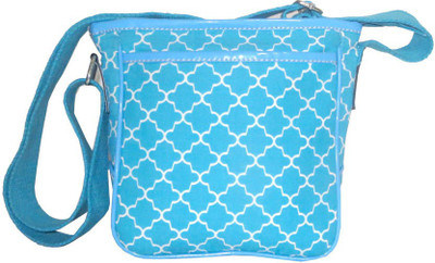 

Needlecrest Men & Women Casual Blue Cotton Sling Bag