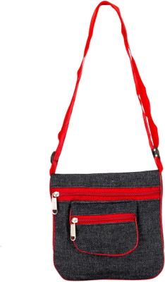 

Glitters Girls Casual, Formal Black, Red Canvas Sling Bag