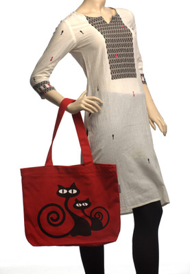 

Orange Bunch Women Red Canvas Sling Bag