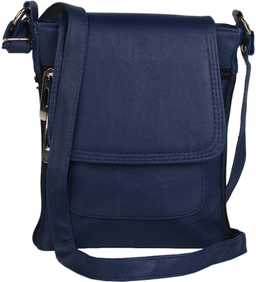 

Alessia Women Casual Blue Leatherette Sling Bag