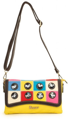 

Eleegance Women Casual Yellow PU Sling Bag