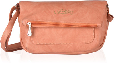 

Felicita Women Casual Brown PU Sling Bag