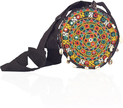 

Shilpbazaar Women Casual Multicolor Cotton Sling Bag