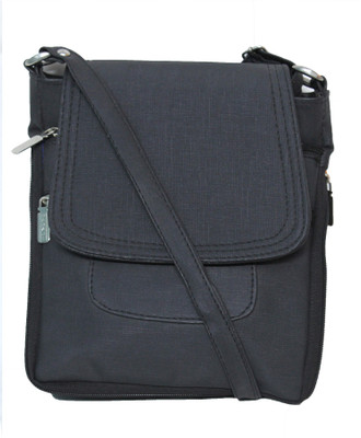 

Vouch Women Casual Black Rexine Sling Bag