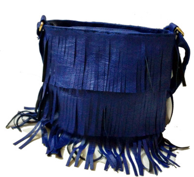 

Craveforit Women Casual Blue PU Sling Bag