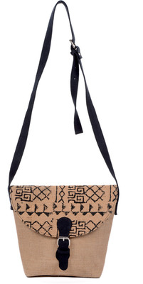 

Natural Furnish Girls Casual Multicolor Jute Sling Bag