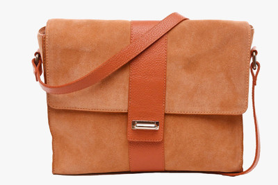 

Paradigm Design Lab Women Casual Orange Genuine Leather Sling Bag