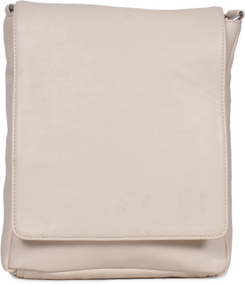 

CRECON Girls Casual White PU Sling Bag