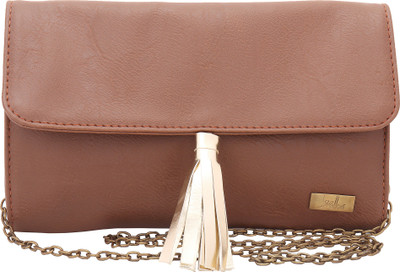 Yelloe Girls Brown PU Sling Bag