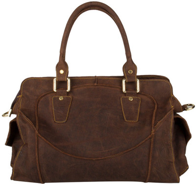 

pingooz Women Casual Brown Genuine Leather Tote