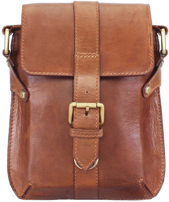 

Brune Men Casual Tan Genuine Leather Sling Bag